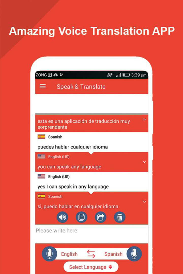 Speak and Translate All Languages Voice Translator screen 2
