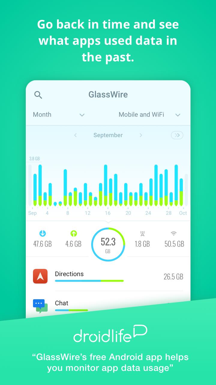 GlassWire Data Usage Monitor screen 2