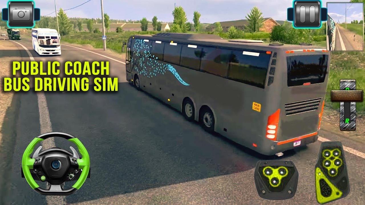 Public Coach Bus Driving Sim poster