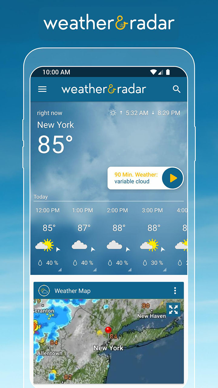 Weather & Radar screen 0
