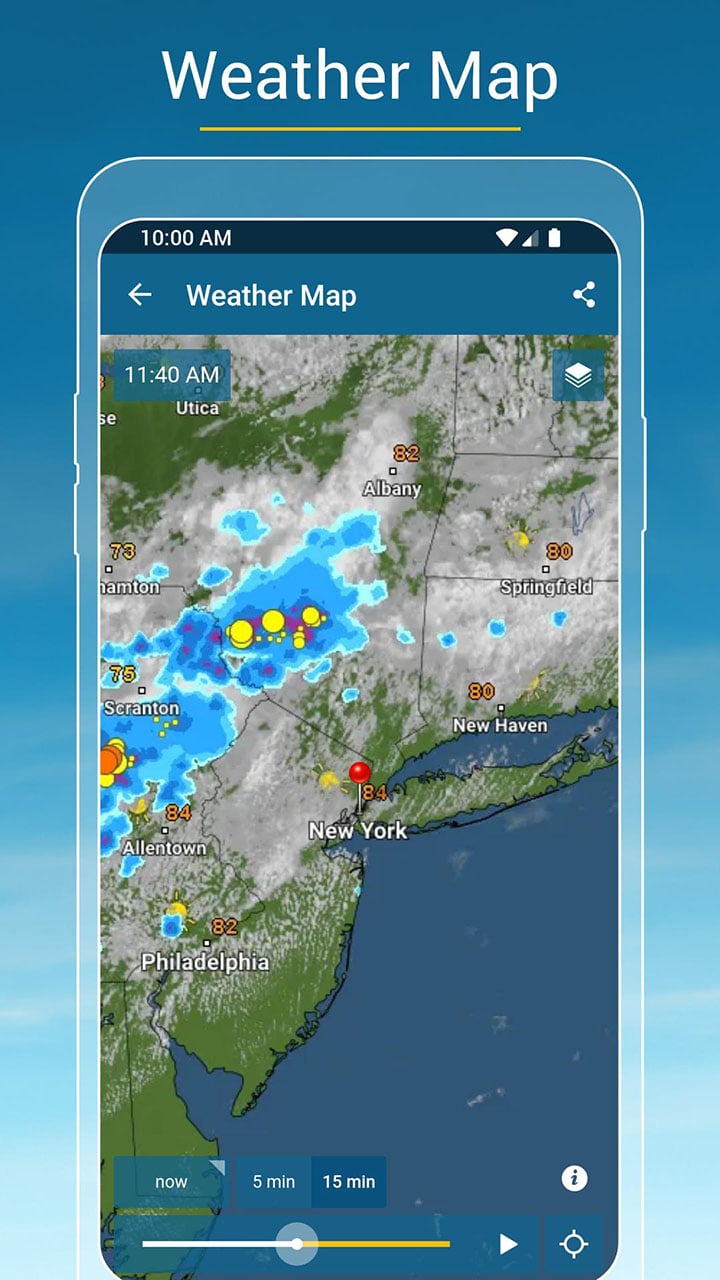 Weather & Radar screen 1