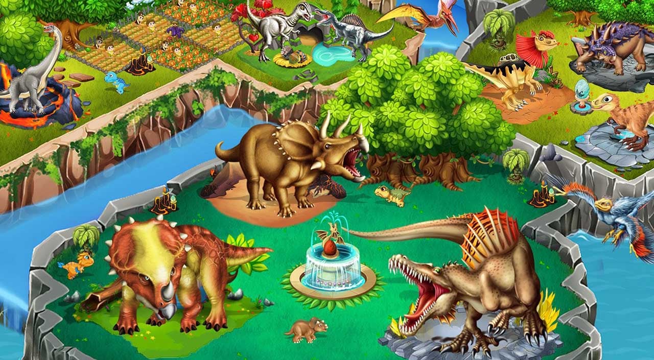 Dino Battle screen 1