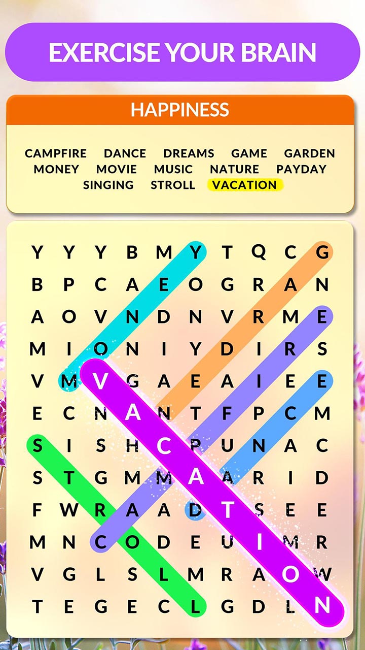Wordscapes Search screen 2