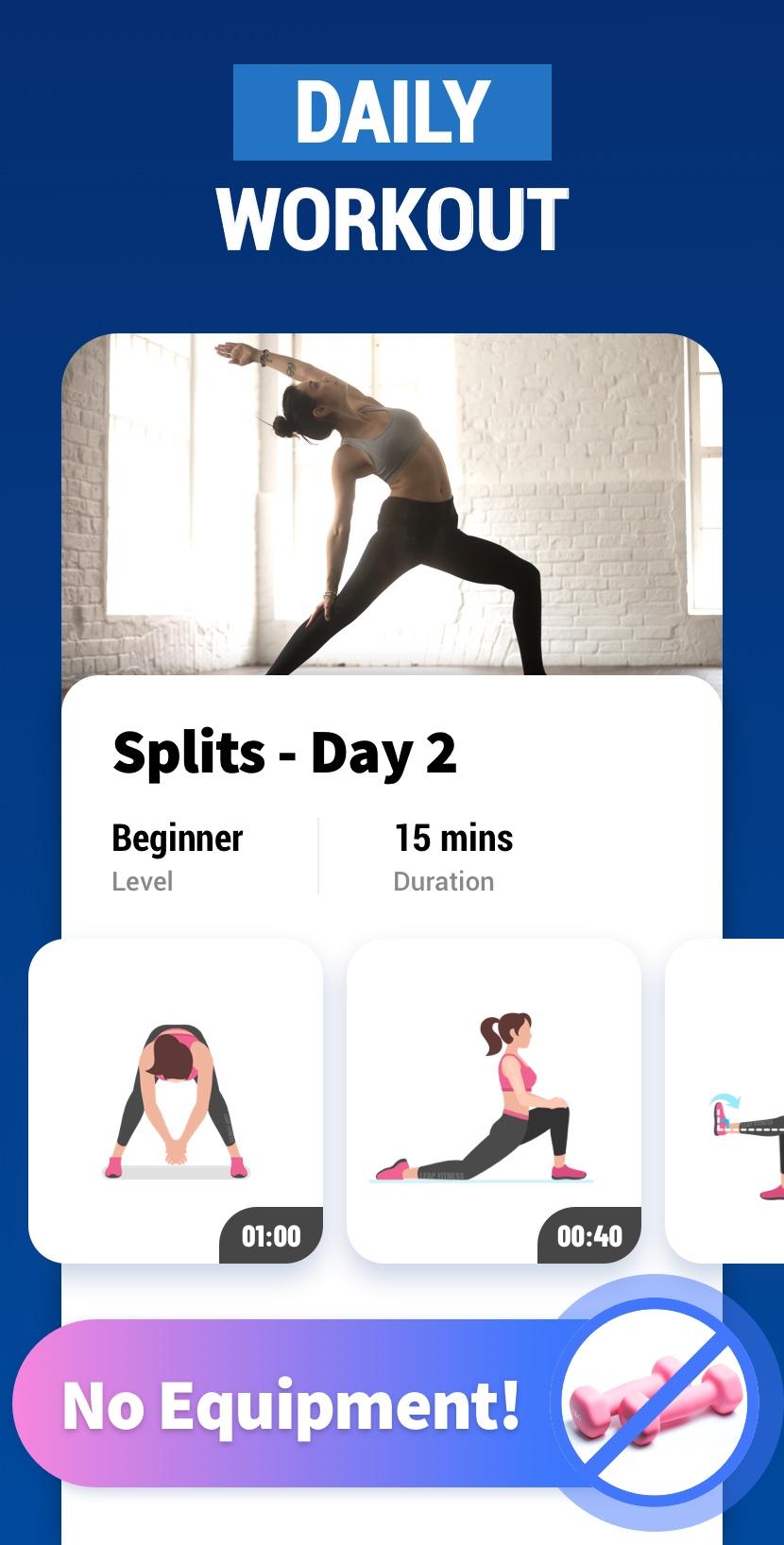 Splits in 30 Days: Splits Training screen 5