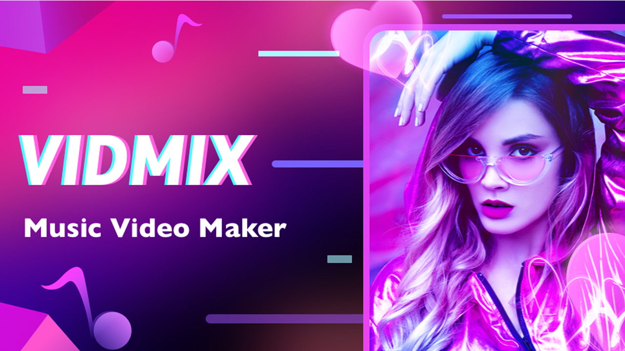 Banner do editor de vídeo musical Vidmix