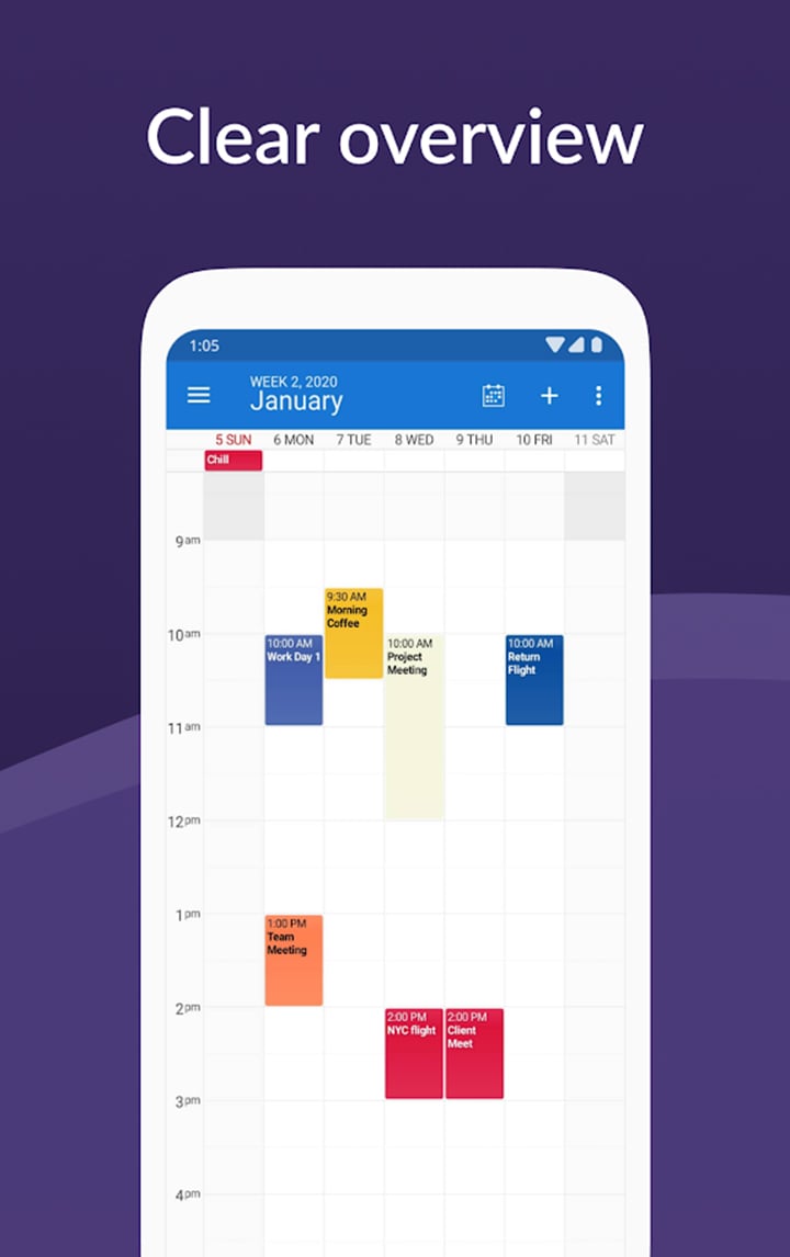 DigiCal Calendar Agenda screen 3