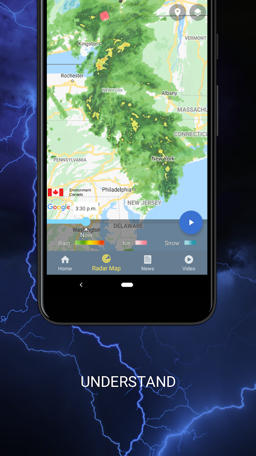 The Weather Network screen 6