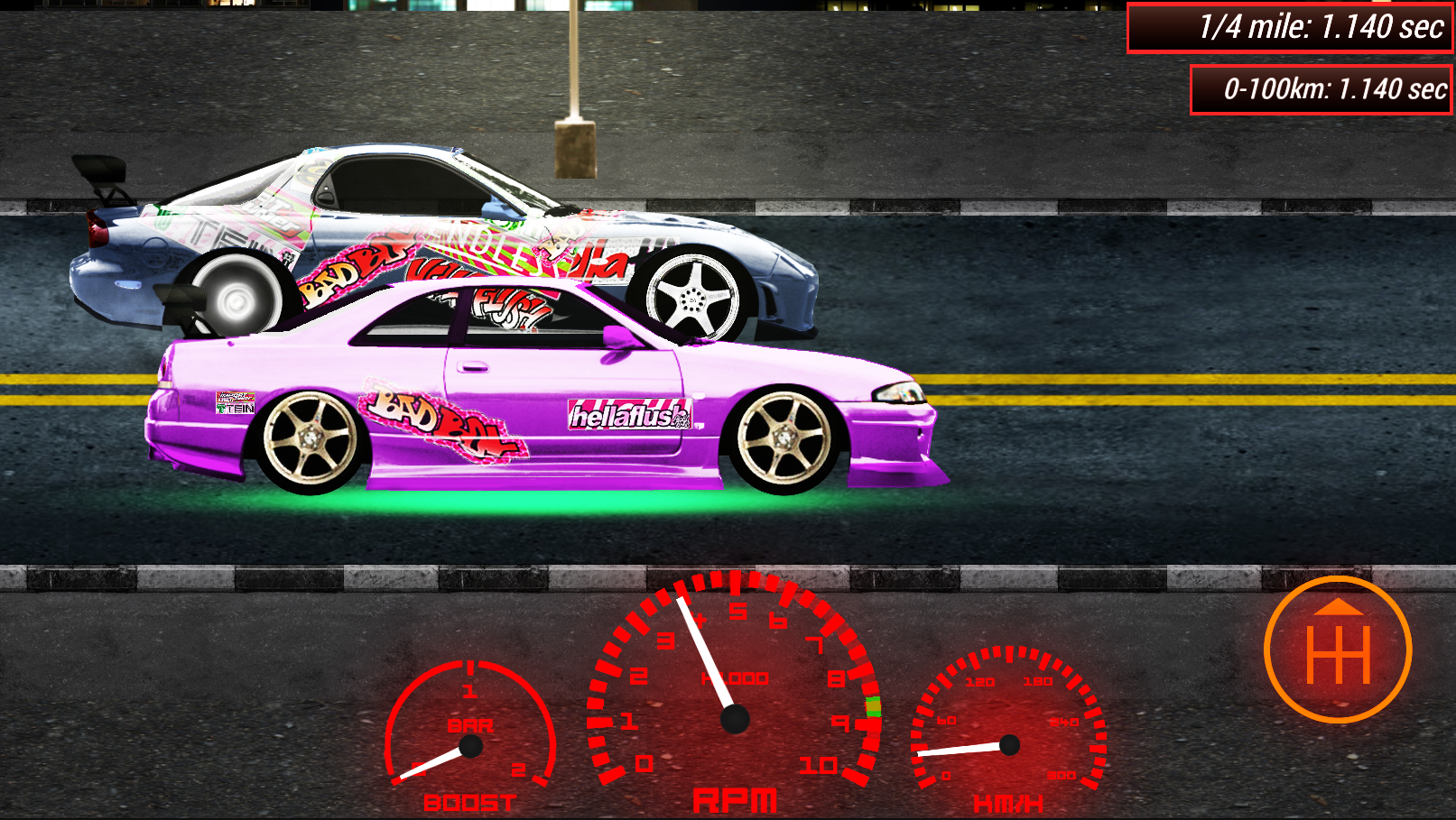 Japan Drag Racing 2D screen 1