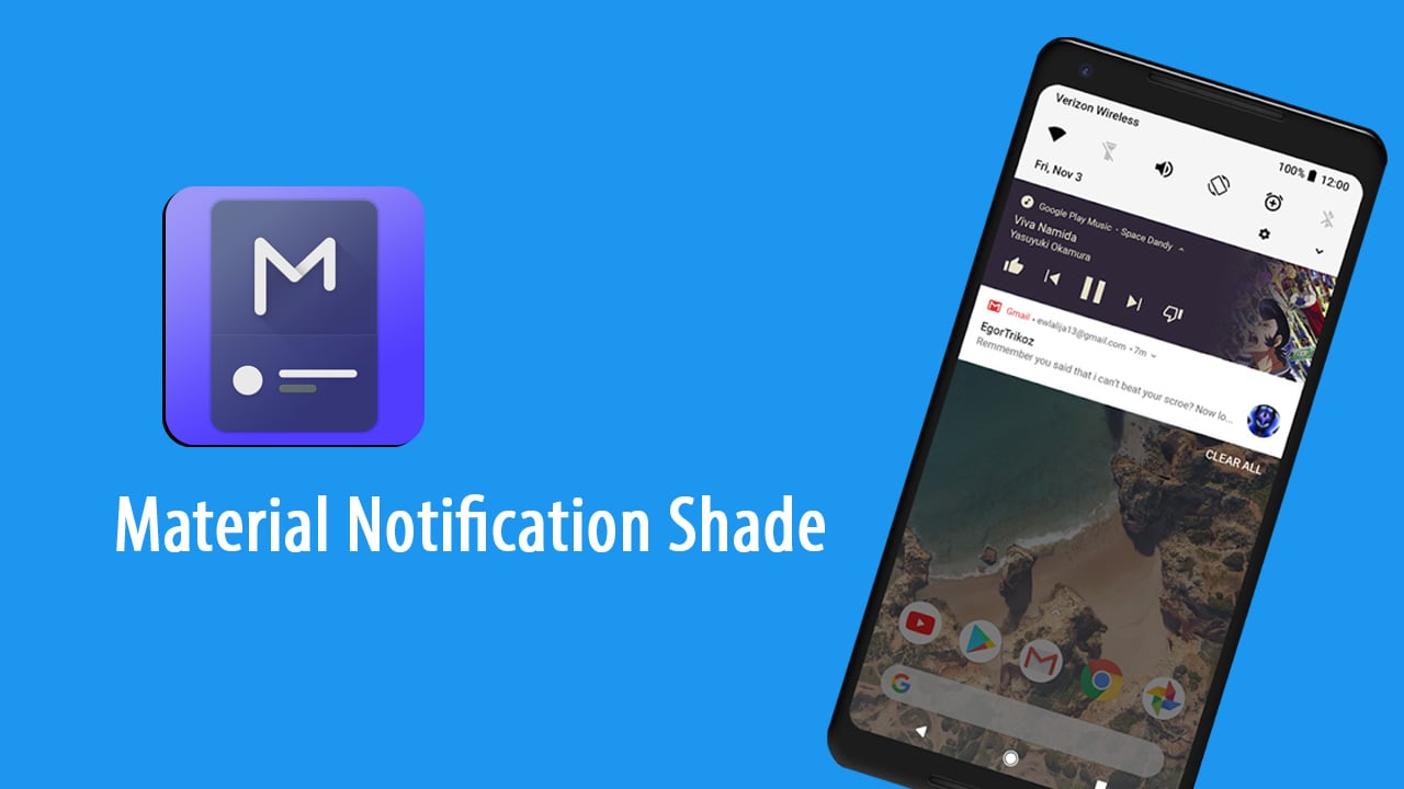 Material Notification Shade poster