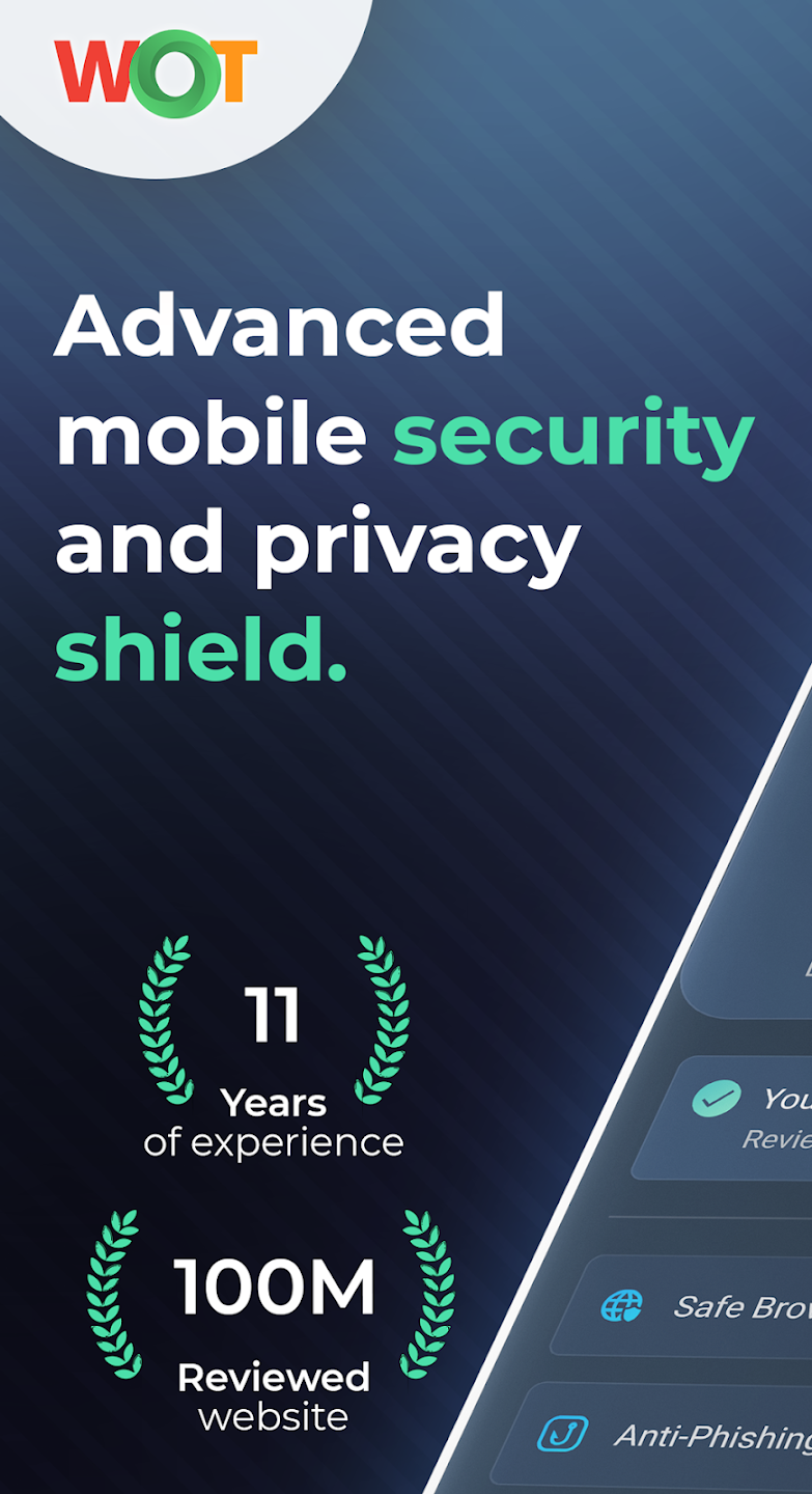 WOT Mobile Security Protection screen 1