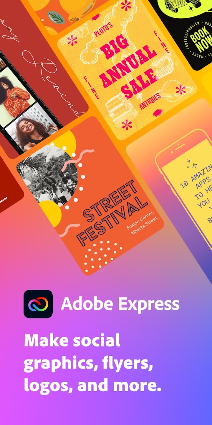 Adobe Express screen 1