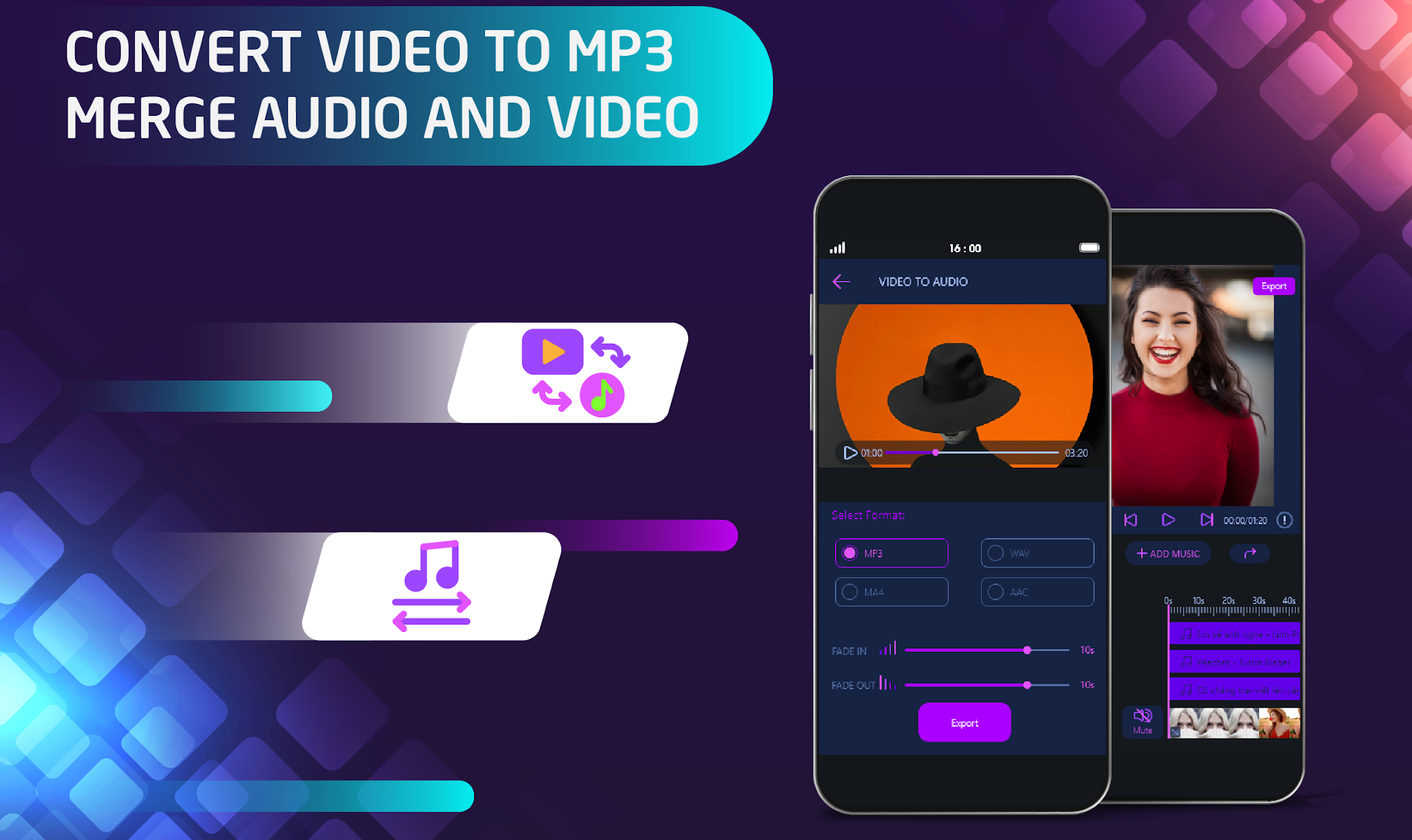 Add Music To Video Editor screen 3