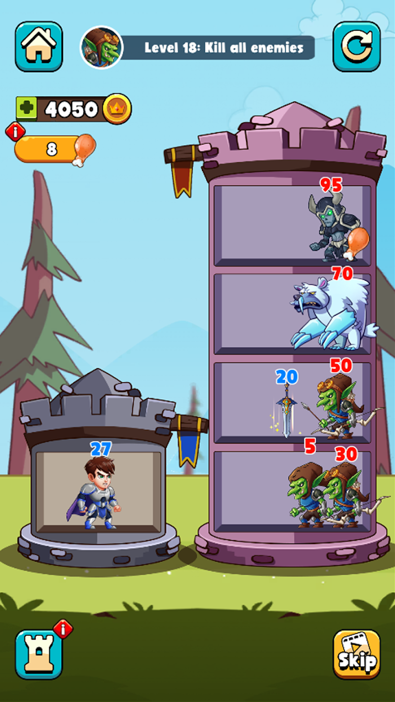 Hero Tower Wars screen 1