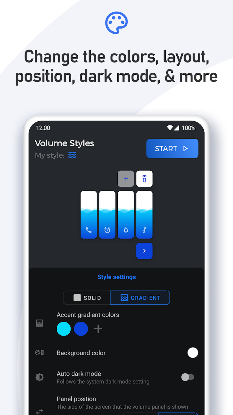 Volume Styles screen 5