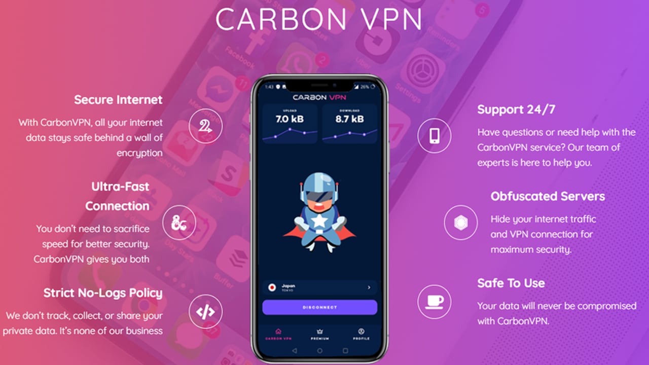 Carbon VPN Pro Premium poster