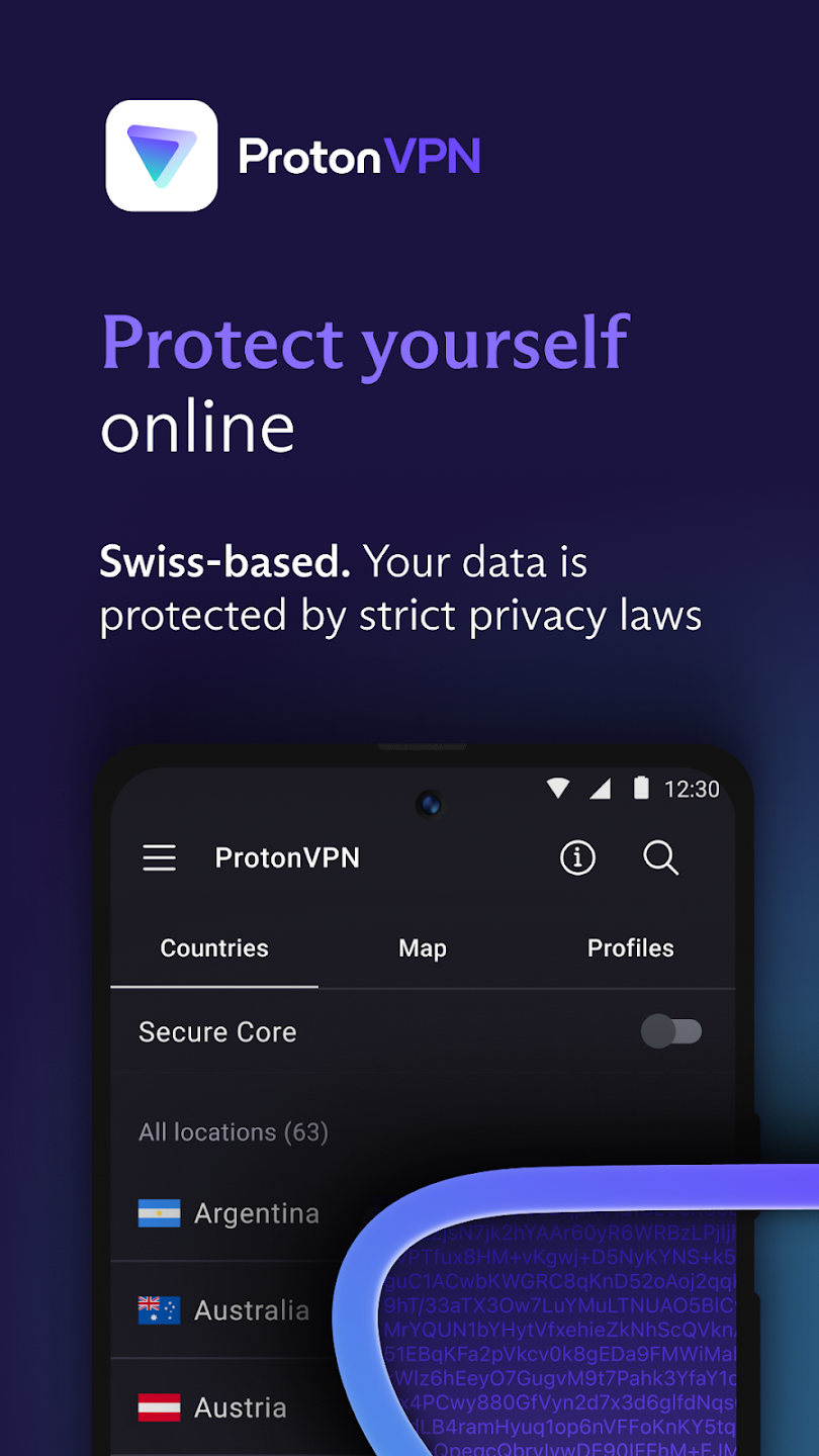 Proton VPN screen 1