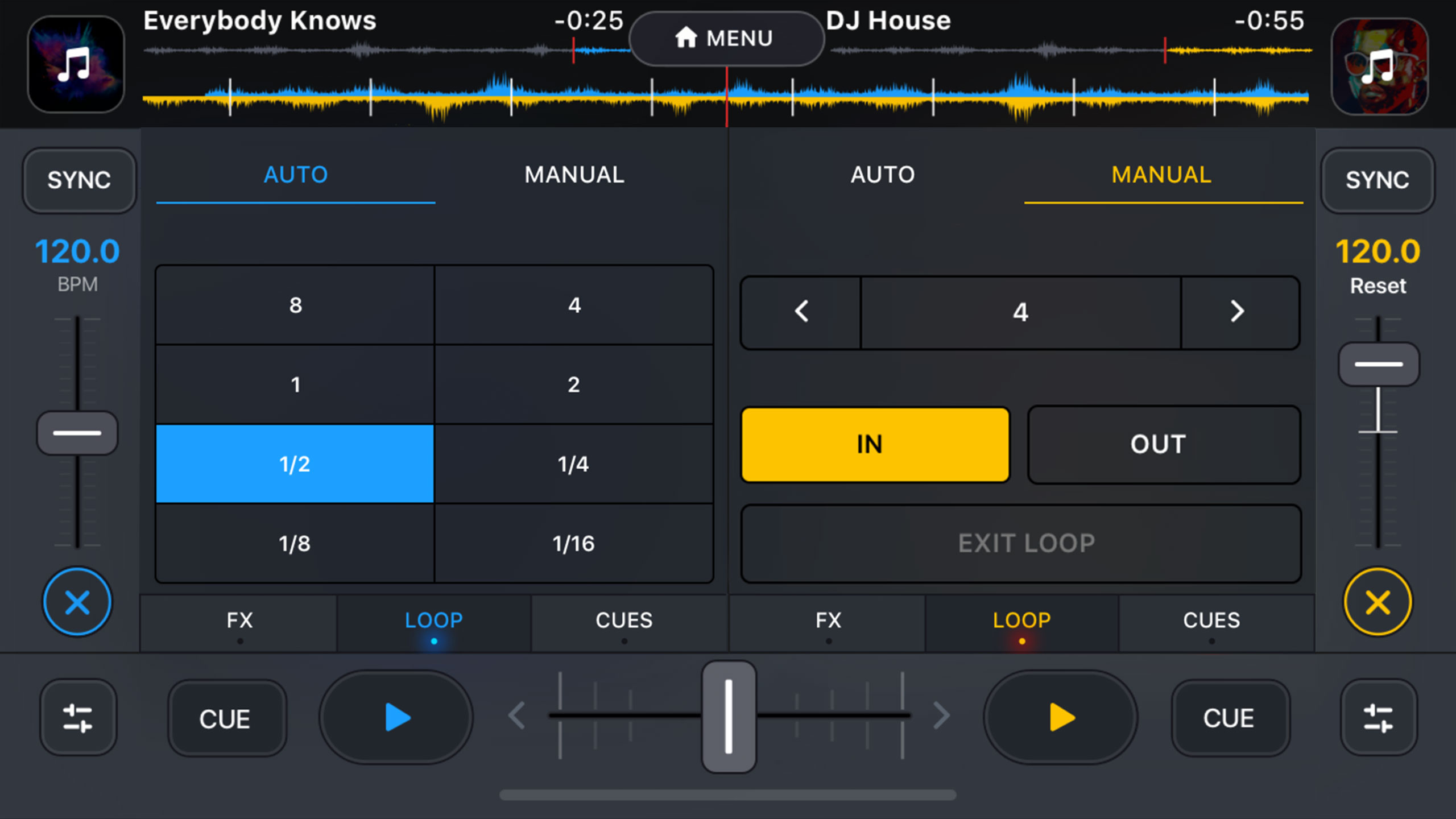 Dj it Music Mixer screen 2