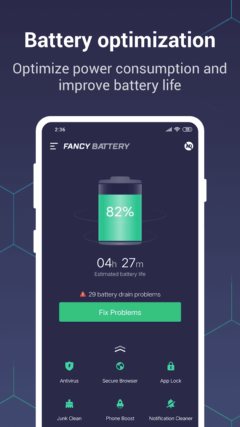 Fancy Battery screen 1