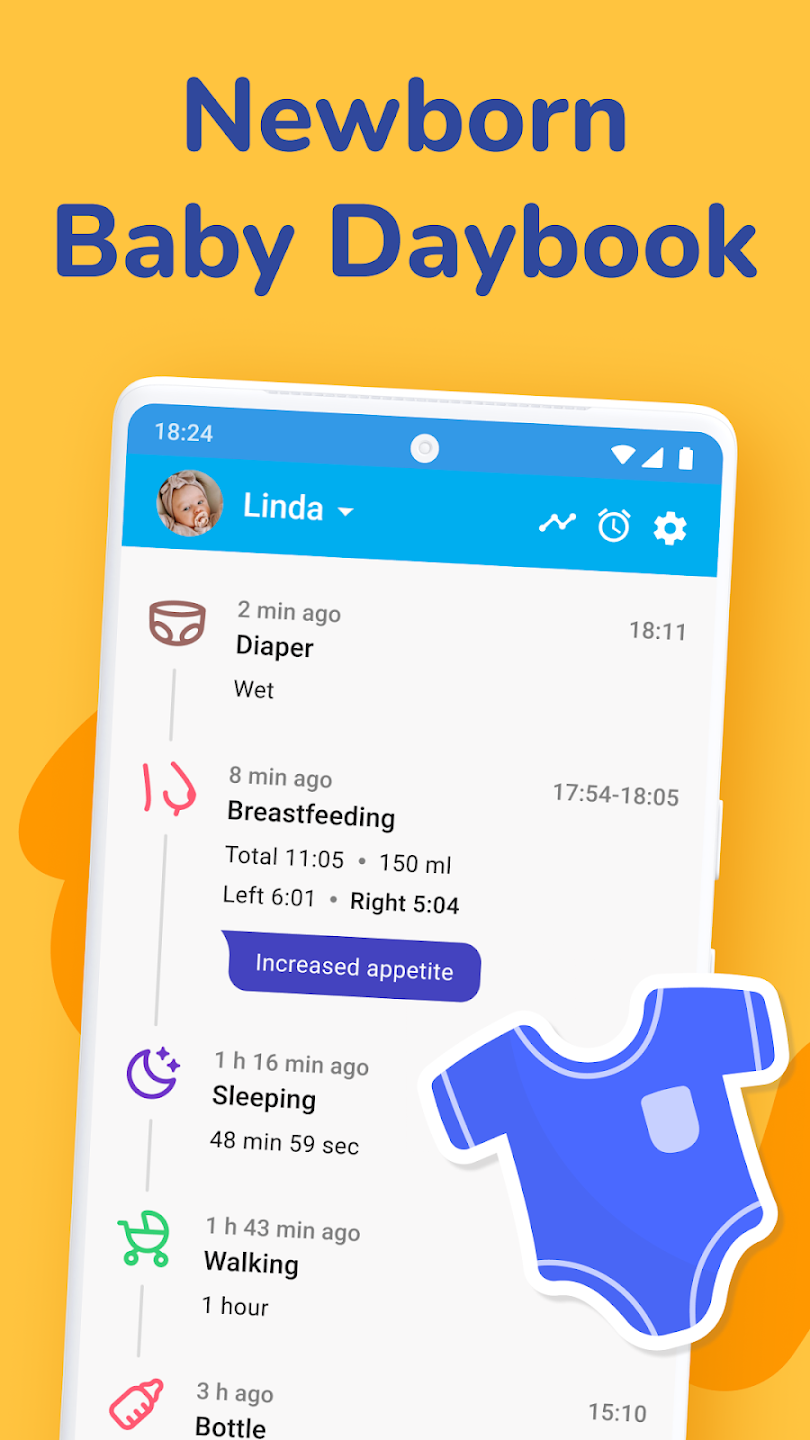 Baby Breastfeeding Tracker screen 1