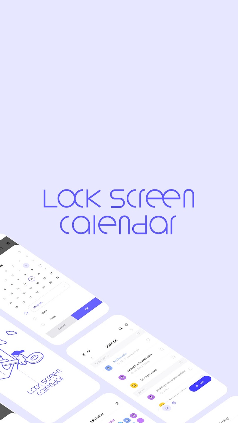 LockScreen Calendar screen 1