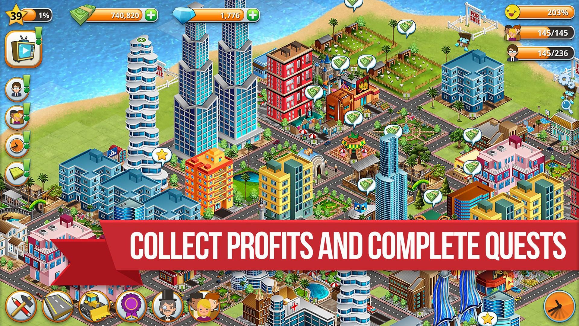 Village Island City Simulation screen 3